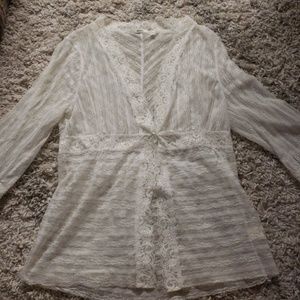 Lace kimono cover up